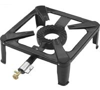 SMH LINE® Hornillo de gas para camping, 30 x 30 x 14 cm, quemador de gas wok 3 kW, estufa de gas propano (hornillo sin tubo/regulador)