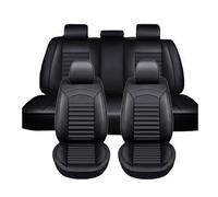 SMHIENNGJF Funda Asiento Coche para Dacia Sandero Stepway 3.Gen 2.Gen 2012-2025, 5 Plazas Cuero Delanteros Traseros Impermeable Cómodo Juegos Cubreasientos Protector Accesorios(Black)