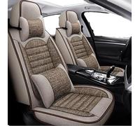 SMHIENNGJF Fundas De Asiento De Coche para Volkswagen Atlas Cross Sport 2020-2026, 5 Plazas Lino Delanteros Delanteros Y Traseros Transpirable Cómodo Protector Seat Interior Accesorios(Beige)
