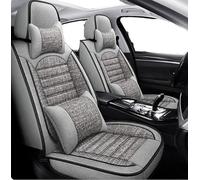 SMHIENNGJF Fundas De Asiento De Coche para Volkswagen Passat 2000-2022, 5 Plazas Lino Delanteros Delanteros Y Traseros Transpirable Cómodo Protector Seat Interior Accesorios(Gray)