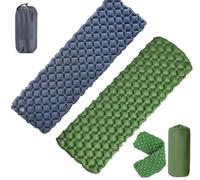 SMHLINE Colchoneta isotérmica impermeable con bolsa de transporte, esterilla de camping hinchable portátil, para senderismo, camping, viajes, color azul marino 40D (azul marino)