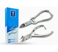 SMI 2 Piezas Cortauñas Pies Profesional Corta Uñas Alicates Uñas Pies Alicates Cortaúñas Podología Para Uñas Gruesas o Encarnadas Acero Inoxidable con Estuche