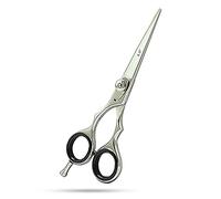 SMI - 5,5" tijeras de peluquería para zurdos profesional tijeras de pelo para la mano izquierda filo de navaja acero inoxidable de alto carbono tijeras para cortar el cabello