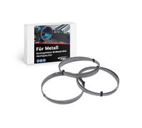SMI - Juego de 3 hojas de sierra de cinta bimetal M42, dimensiones 1140 x 13 x 0,65 mm, 14/18 ZpZ, compatible con, por ejemplo, Güde MBS 105 V, Scheppach MBS 1200, Parkside PMB 1100 B2, hoja de sierra