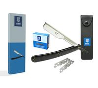 SMI Navaja de Afeitar Hombre Barbero Con 100 Cuchillas y Estuche (Navaja - 1201)