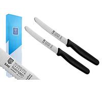 SMI Solingen - 2 Piezas Cuchillos Para Tomate Dentado Cuchillos De Mesa Cuchillo De Cocina Cuchillo Para Verduras Cuchillo Para Frutas - Aptos Para El Lavavajillas