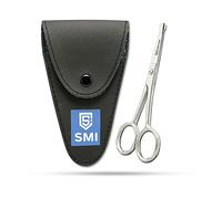 SMI Tijeras Nariz Tijeras Bigote Pequeñas Tijeras Barba Para el Aseo Personal Acero Inoxidable Tijeras Para la Nariz con Estuche