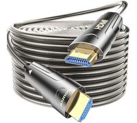 SMICEM Cable de fibra óptica 8K HDMI 70M, blindaje de acero óptico HDMI 2.1, 48 Gbps Ultra High Speed,In Wall CL3 Rated,AOC 8K@60Hz,4K@120Hz/144Hz Dynamic HDR eARC Dolby HDCP2.2 Compatible con PS5