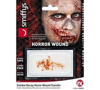 Smiffys-Smiffy's-Cicatrice Bouche, Unisex-Adulto, Sm45003, Taille Unique Zombie Cicatriz bucal, multicolor, Talla única