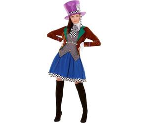 Smiffys 47784L Miss Hatter Costume, Women, Multi-Colour
