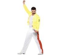 Smiffys Queen Freddie Mercury Costume, Yellow (Size M)