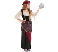 Smiffy's - Disfraz de adivino con vestido y pañuelo para la cabeza - Halloween, Carnaval