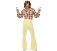 Smiffys 60s Groovy Guy Costume, Patterned (Size L)