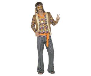 Smiffys 60s Singer Costume, Male, Multi-Coloured (Size XL)