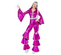 Smiffys 70s Dancing Dream Costume, Pink (Size S)