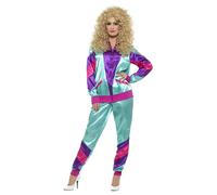 Smiffys 80s Height of Fashion Shell Suit Costume, Female, (Size M)