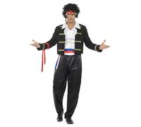 Smiffys 80s New Romantic Costume, Black (Size XL)