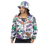 Smiffy's 90s Hip Hop Graffiti Jacket Chaqueta de graffiti hip hop de los años 90 Unisex adulto (Pack de 1)