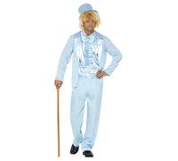 Smiffys 90s Stupid Tuxedo Costume, Blue (Size XL)