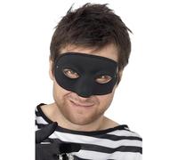 Smiffy'S 94192 Antifaz De Ladrón Cubre La Nariz, Negro, Tamaño Único