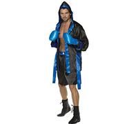 Smiffys Disfraz de boxeador, túnica, shorts, cinturón y guantes Halloween