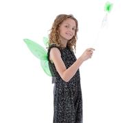 Smiffys Alas de mariposa y varita, Verdes Halloween