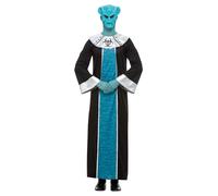 Smiffy's Disfraz Lord de los Extraterrestres – Azul, con bata y máscara (Halloween)