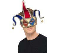 Hombre Baile de Máscaras Bufón Disfraz Antifaz para Fiesta de Smiffys