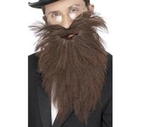 Smiffys Barba larga y bigote, Marrón Halloween, Carnaval