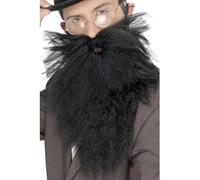 Smiffys Barba larga y bigote, Negro