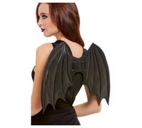 Smiffys Alas de murciélago, Negro, 50cm/20 pulgadas