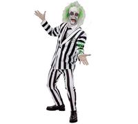 Smiffys Disfraz de Beetlejuice, Chaqueta, pantalones y corbata Halloween, Carnaval