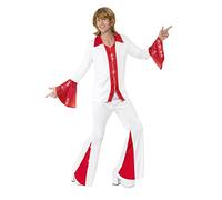 Smiffys BR33496 Disfraz blanco de Super Trooper para hombre, rojo, mujer, talla XXL de 50 a 52 pulgadas