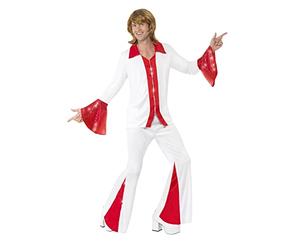 Smiffys BR33496 Disfraz blanco de Super Trooper para hombre, rojo, mujer, talla XXL de 50 a 52 pulgadas