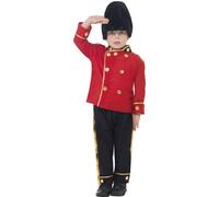 Smiffys Disfraz de guardia con gorro alto, con top, pantalones y gorro Halloween, Carnaval