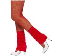 Smiffys Rojo Calentadores Punto Danza Disco 1980s Disfraz Accesorio Talla Única