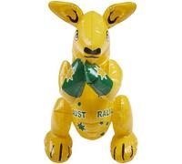 Smiffys Canguro inflable, Amarillo, con mapa de Australia