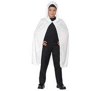 Smiffy's Capa con Capucha Blanca niño Halloween