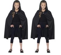 Smiffy's - Capa con capucha larga, color marrón, talla única (44203) (Paquete de 2)