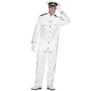 Smiffys Captain Costume, White (Size M)