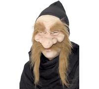 Smiffys Careta de cazafortunas, Media cara, látex Halloween