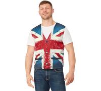 Smiffys Chaleco de la bandera británica, Impresión de estilo vintage