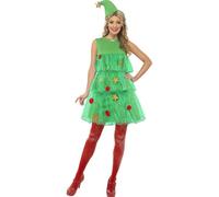 Smiffys Christmas Tree Costume, Green (Size M)