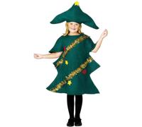 Smiffys Christmas Tree Costume, Green (Size S)