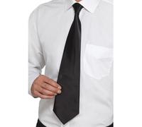 Smiffys Corbata Negra de Gánster Deluxe, Negro