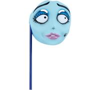 Smiffys Corpe Bride, máscara de Emily, Para sostener con la mano, plástico Halloween, Carnaval