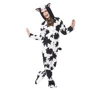 Smiffys Cow Costume, Black & White (Size M)