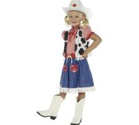 Smiffys Cowgirl Sweetie Costume, Blue (Size M)