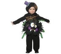 Smiffys Disfraz de araña loca, con tabardo y capucha Halloween, Carnaval