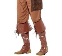 Smiffys Cubrebotas de Pirata Deluxe, Marrón Halloween